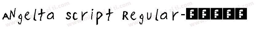 Angelta Script Regular字体转换
